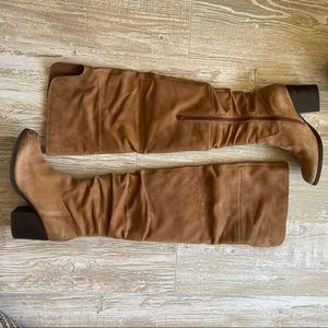 •Aldo• Suede Over the Knee Heeled Boots